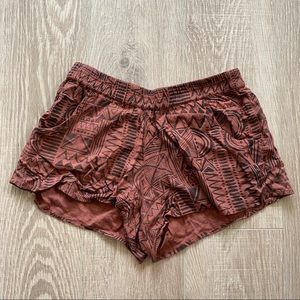 Billabong Brown and Black Tribal Comfy Shorts Small